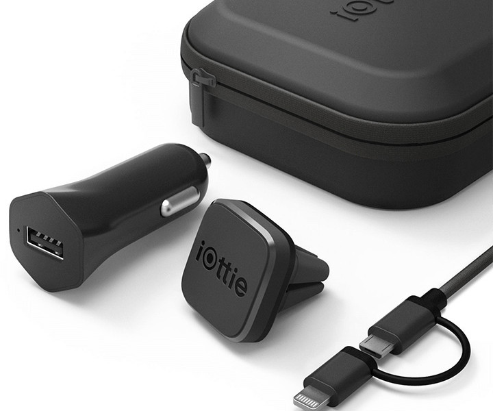 Автомобильный держатель iOttie iTap Magnetic Mounting and Charging Travel Kit (HLTRIO110)